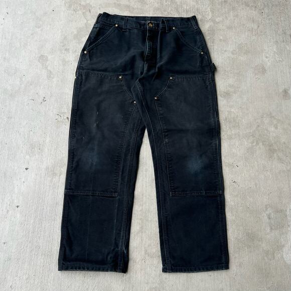 Carhartt Other - Carhartt faded black double knee work wear carpenter pants